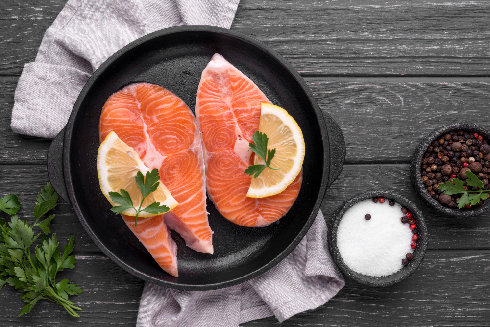 Plato de salmón